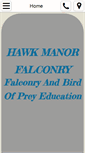 Mobile Screenshot of hawkmanorfalconry.net