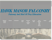 Tablet Screenshot of hawkmanorfalconry.net